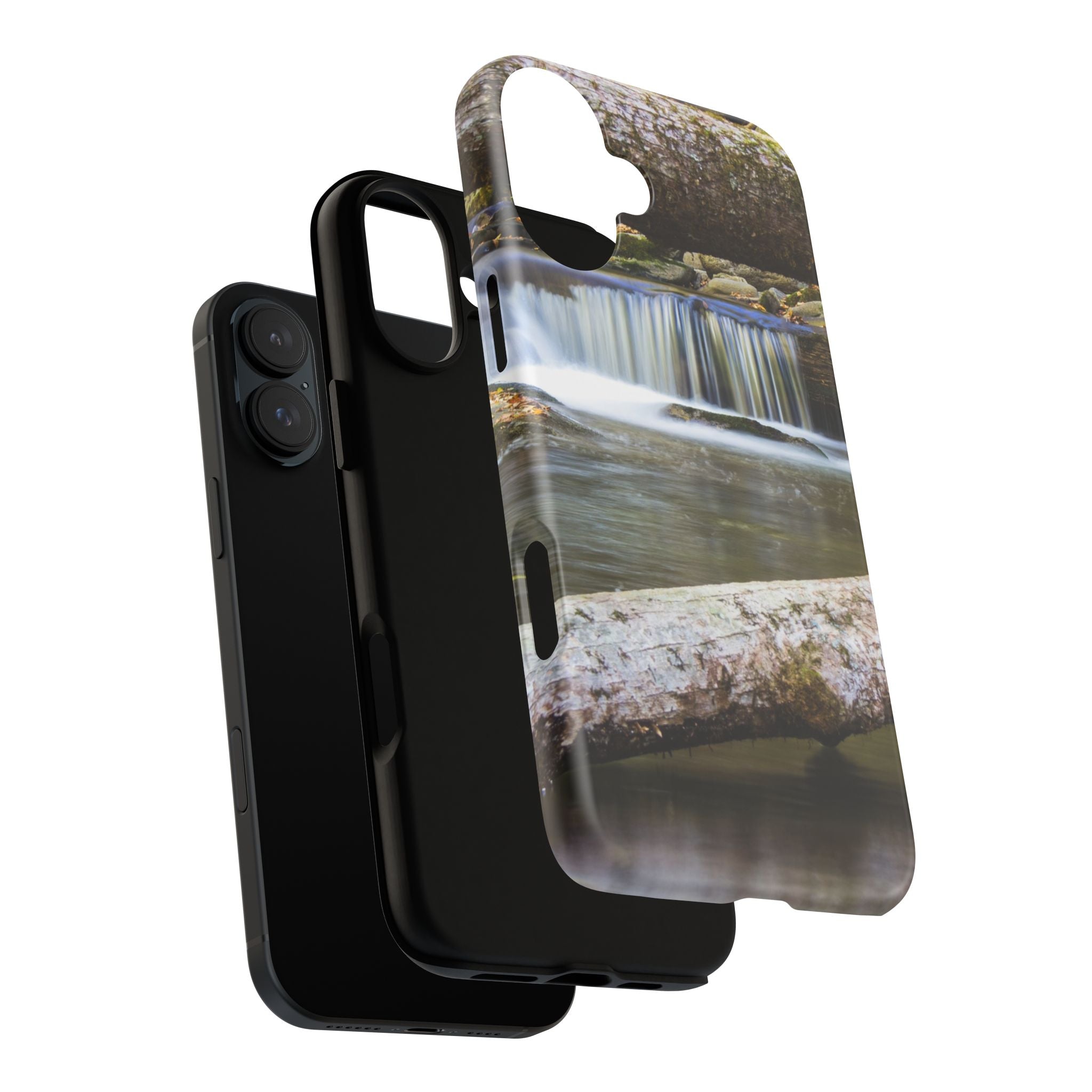 Nature-Inspired Phone Case, Tough Cases with Waterfall Design, Durable Phone Accessory, Outdoor Lover Gift, Nature Photography Case