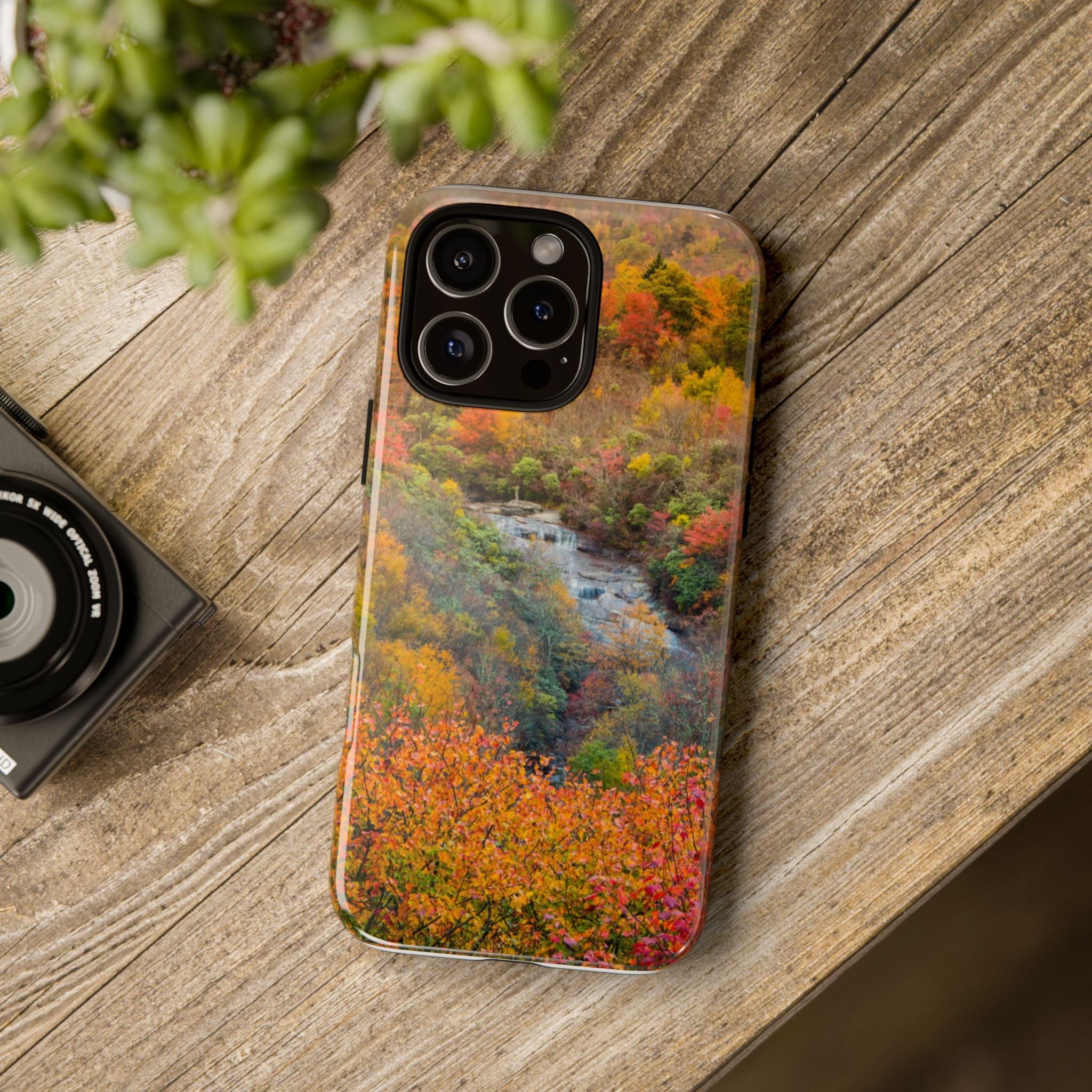 Nature-Inspired Phone Case, Tough Cases, Fall Landscape Design, Eco-Friendly, Protective Cover, Gifts for Nature Lovers