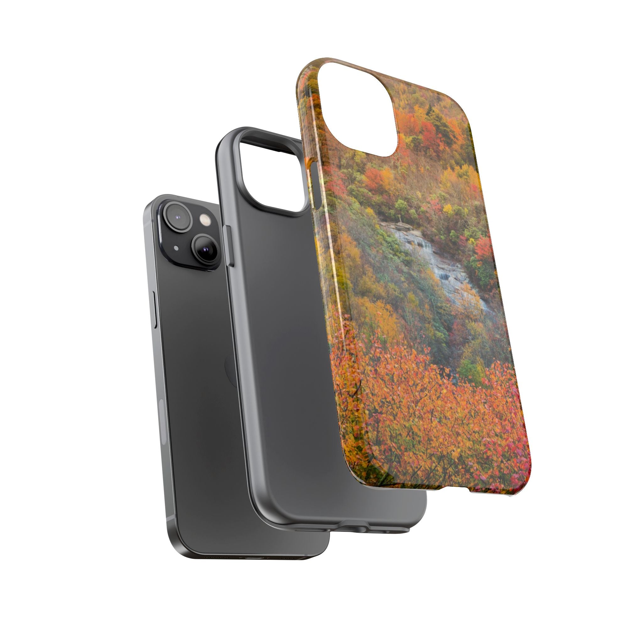 Nature-Inspired Phone Case, Tough Cases, Fall Landscape Design, Eco-Friendly, Protective Cover, Gifts for Nature Lovers