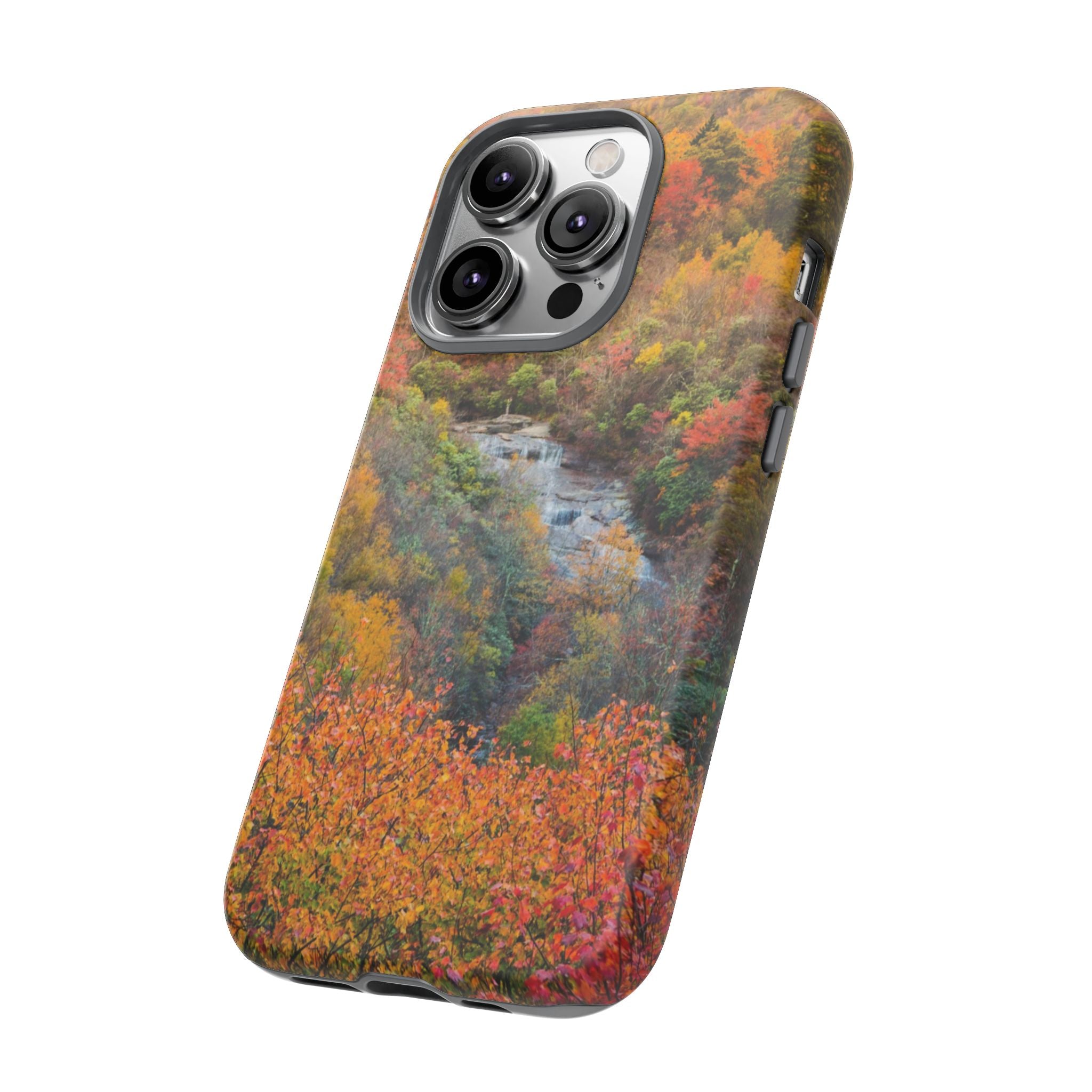 Nature-Inspired Phone Case, Tough Cases, Fall Landscape Design, Eco-Friendly, Protective Cover, Gifts for Nature Lovers